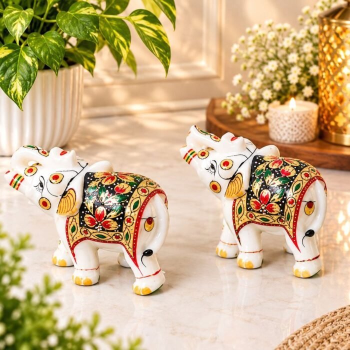 Soapstone Jali Elephant